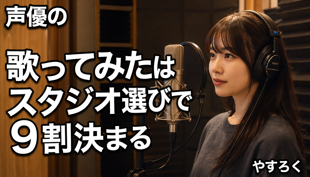 再生回数が爆増！声優の「歌ってみた」はスタジオ選びで9割決まる